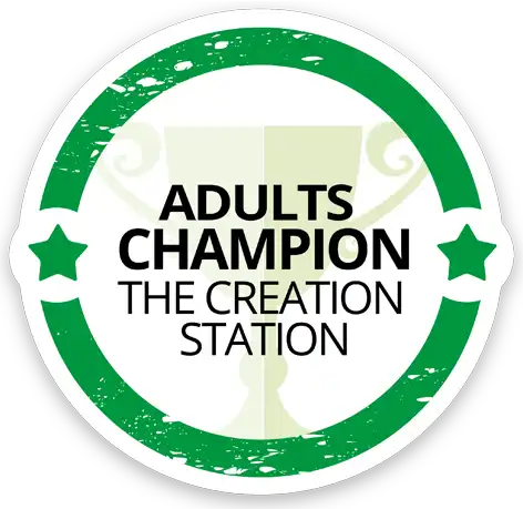 Adults Champion The Creation Station