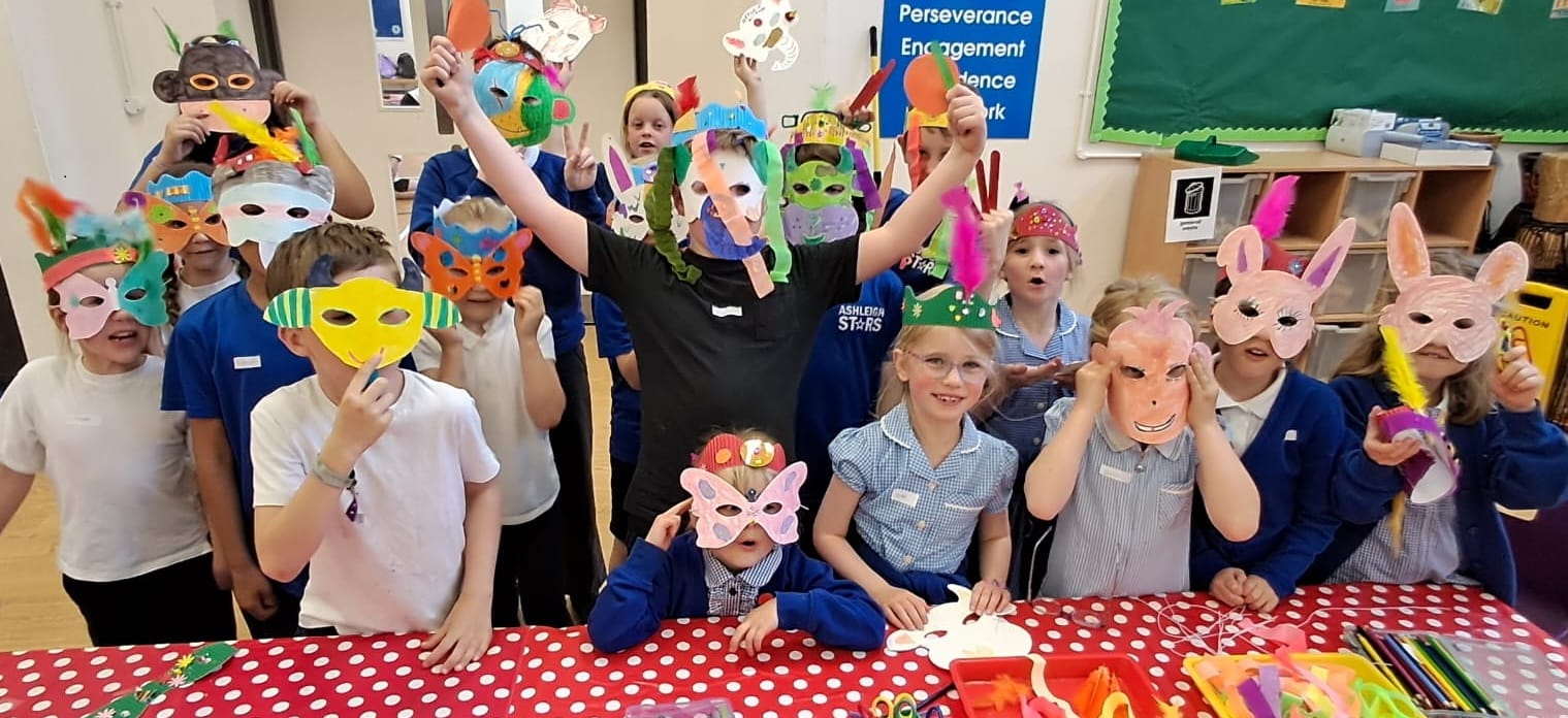 Children enjoying their create club session