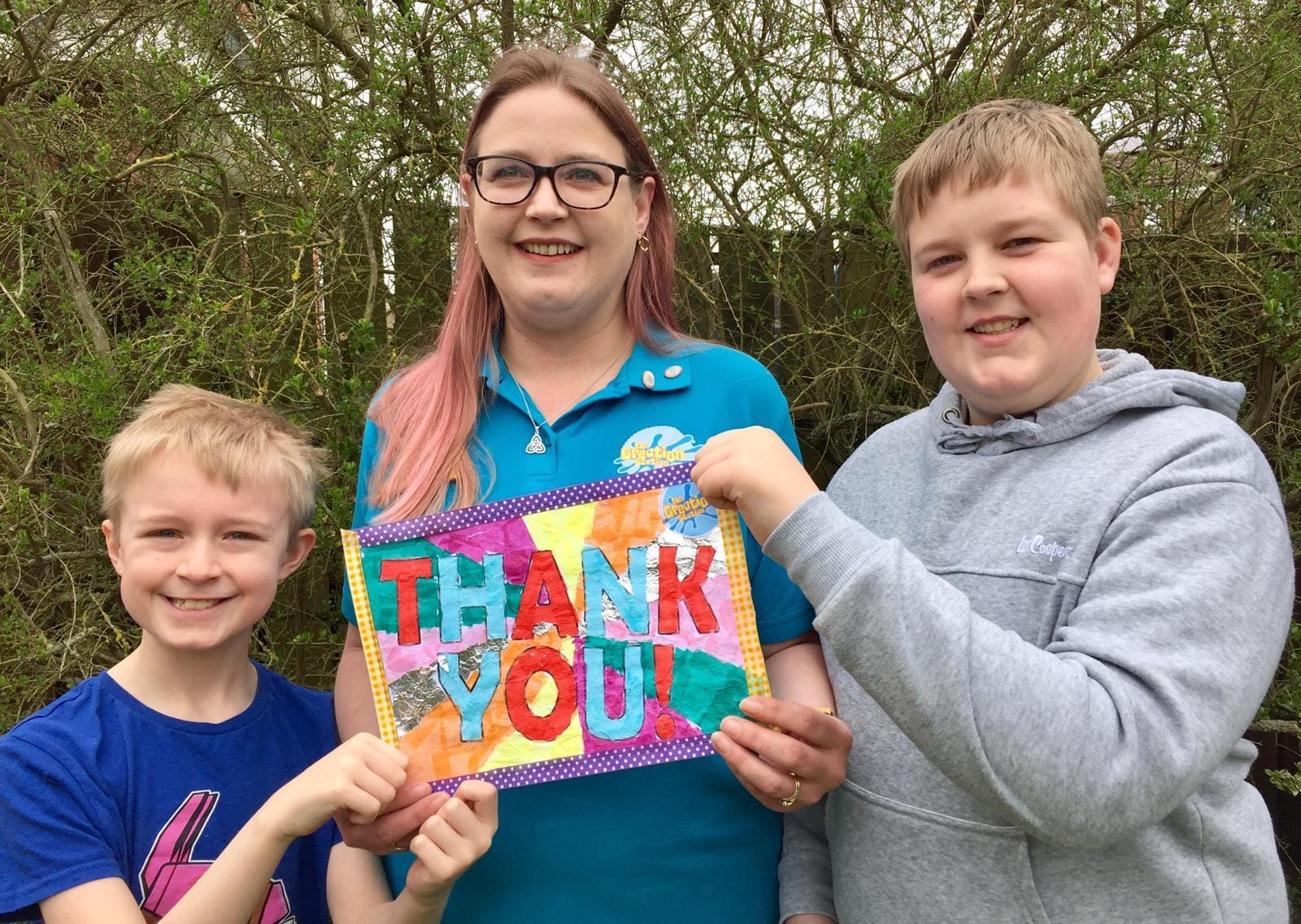 Kirsty with her children