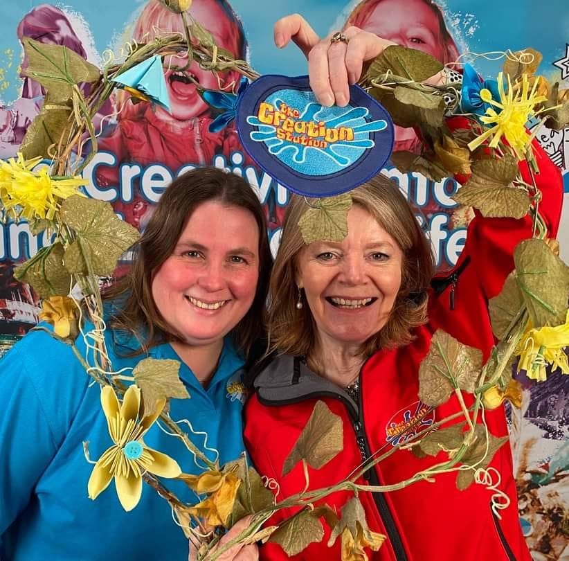 Lyndsay Lees with Sarah Cressall OBE