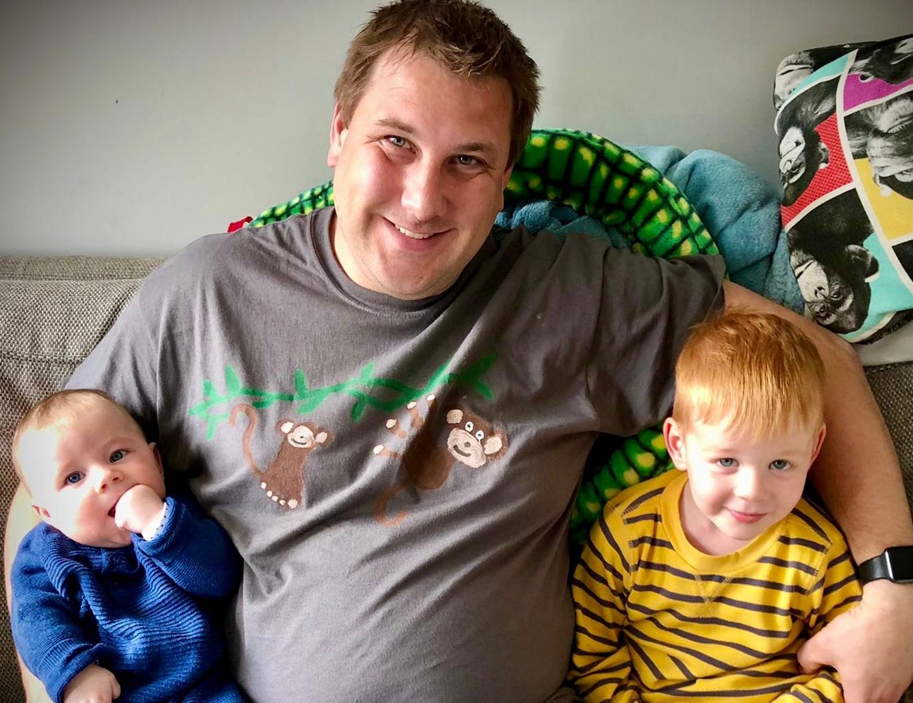 Hand-decorated t-shirt for Father’s Day – a wearable gift made with love by kids