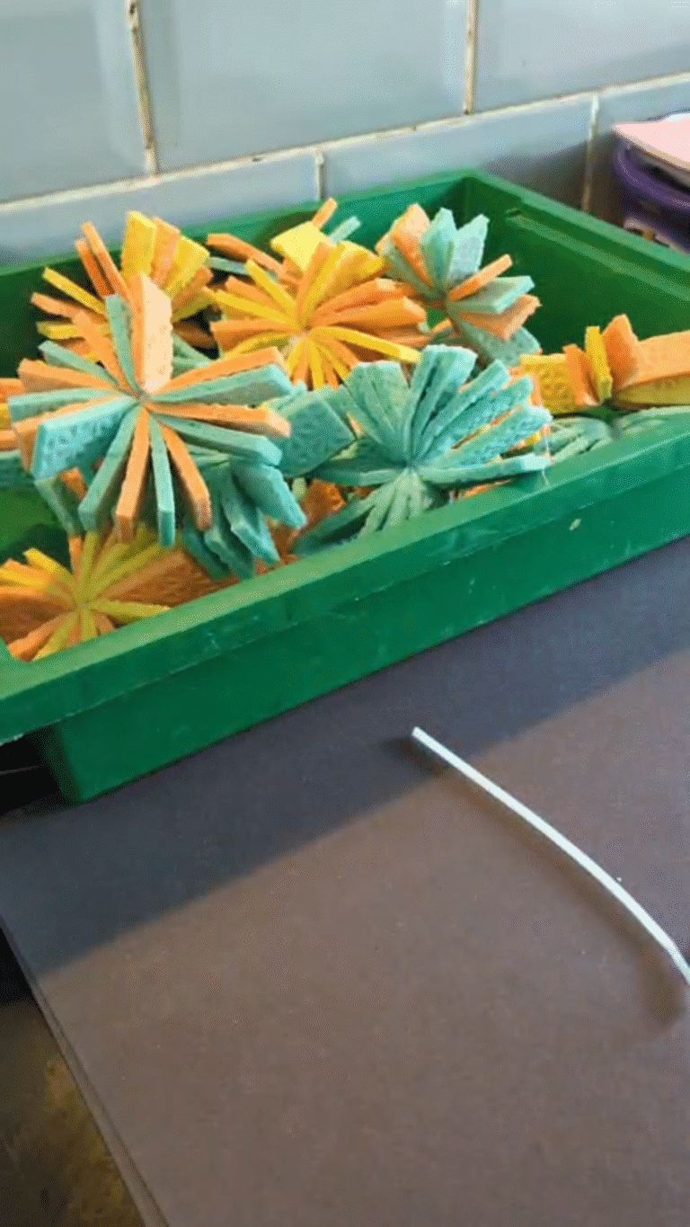 Sponge water bombs ready for play – a colourful and eco-friendly way to keep kids cool in hot weather with hands-on fun