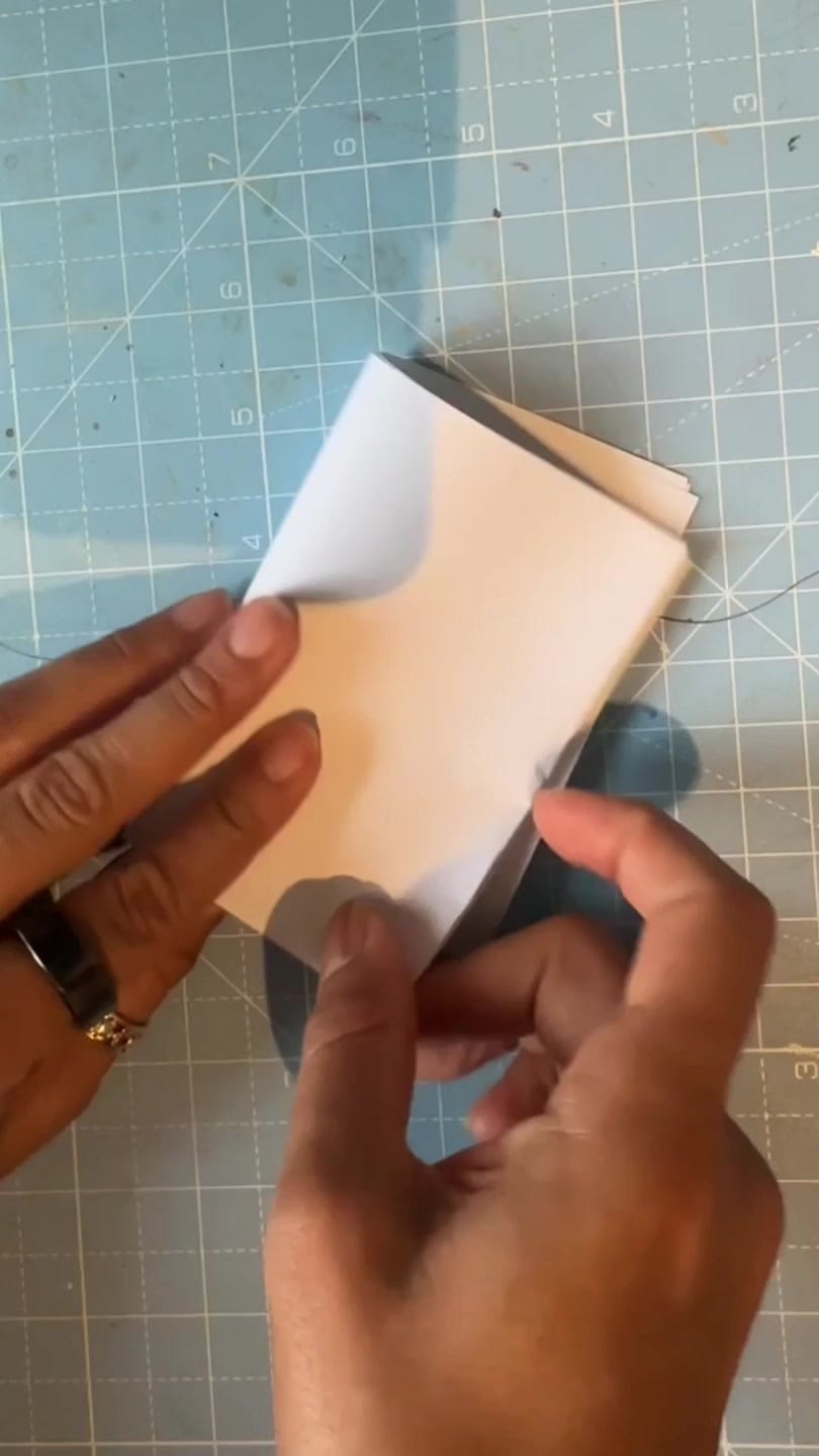 creating the structure of the mini book