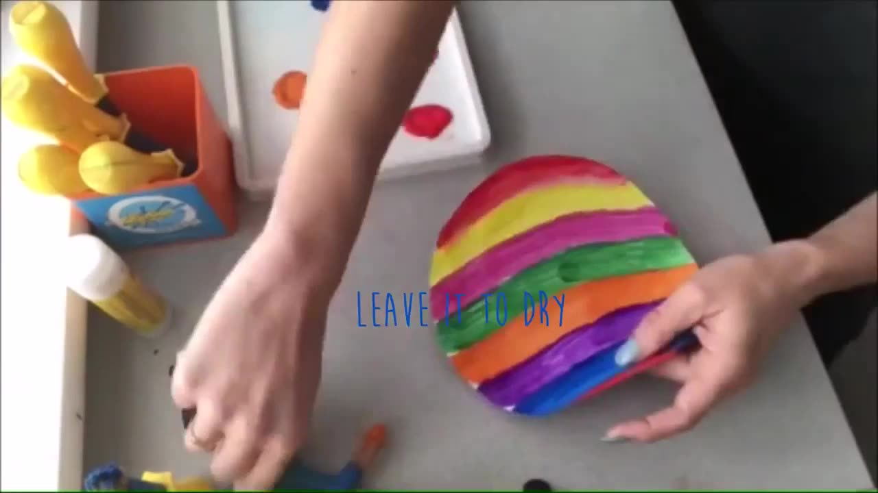 let your quick rainbow craft dry