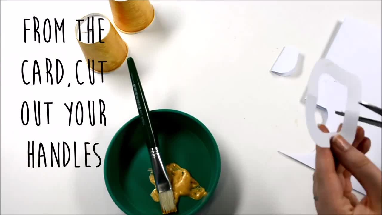 Crafty trophy made from recycled materials decorated by a child