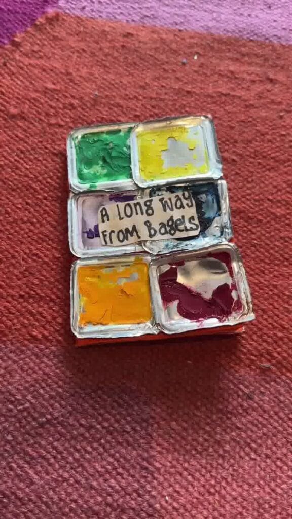 Mini book about favourites, dreams, and superpowers decorated with drawing