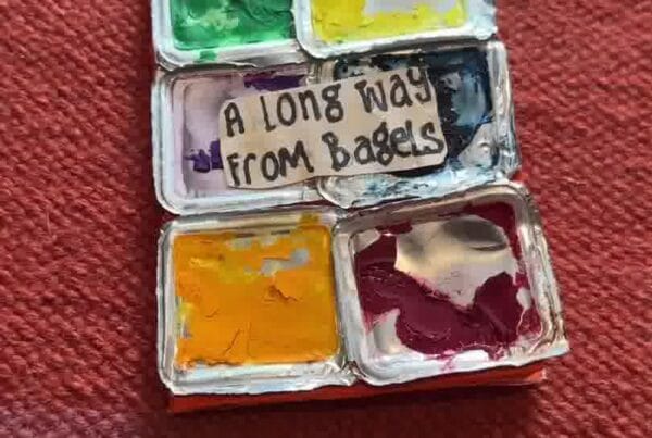 Mini book about favourites, dreams, and superpowers decorated with drawing