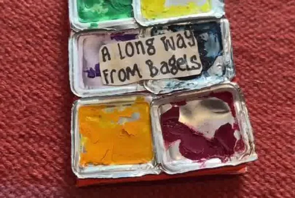 Mini book about favourites, dreams, and superpowers decorated with drawing