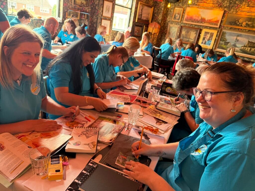 Sketchbooking craft day with Creation Station