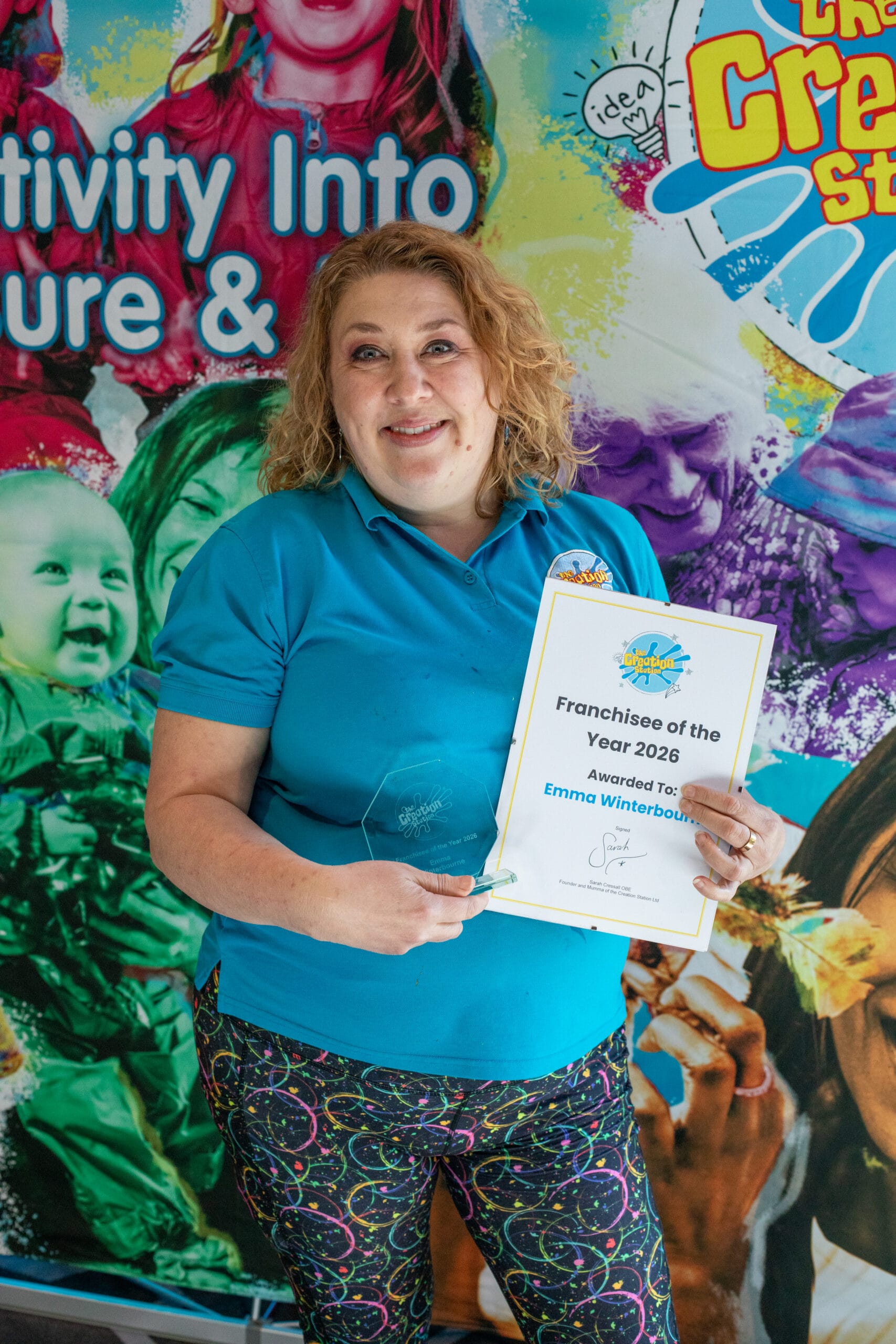 Emma Winterbourne - Franchisee of the Year 2026 Creation Station