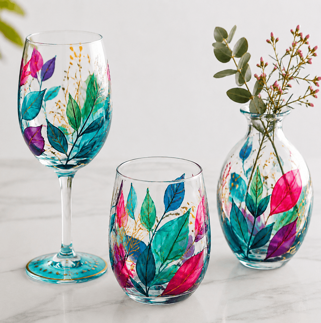 wine glass painting
